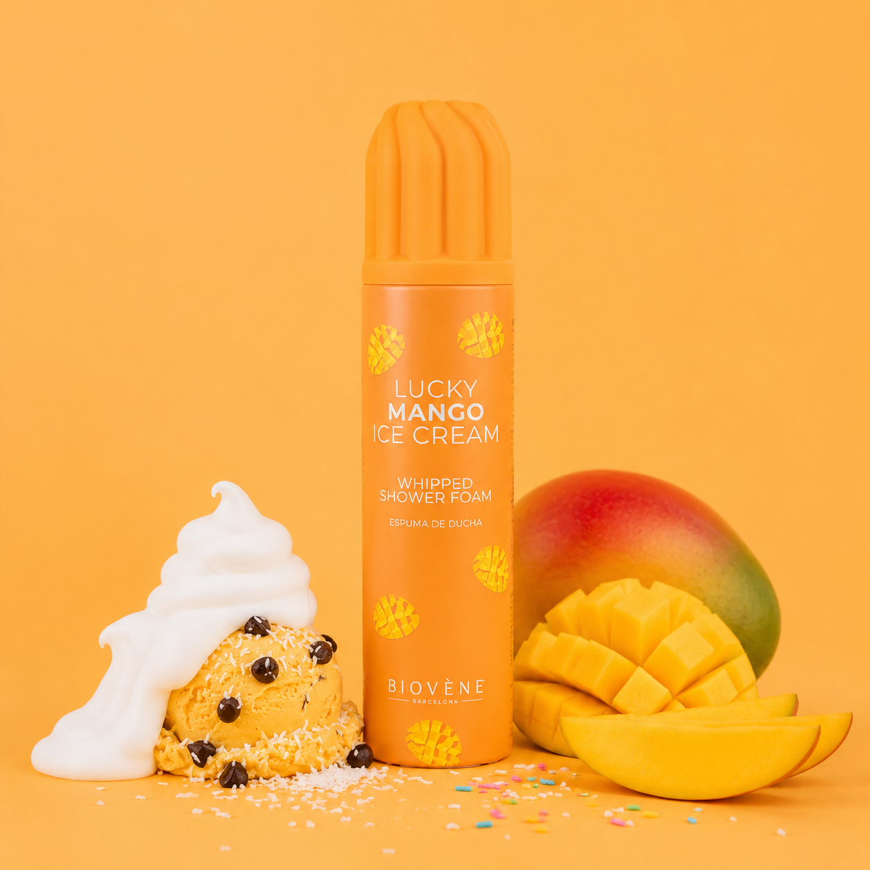 Mousse de Douche Gourmande à la Mangue Glacée
