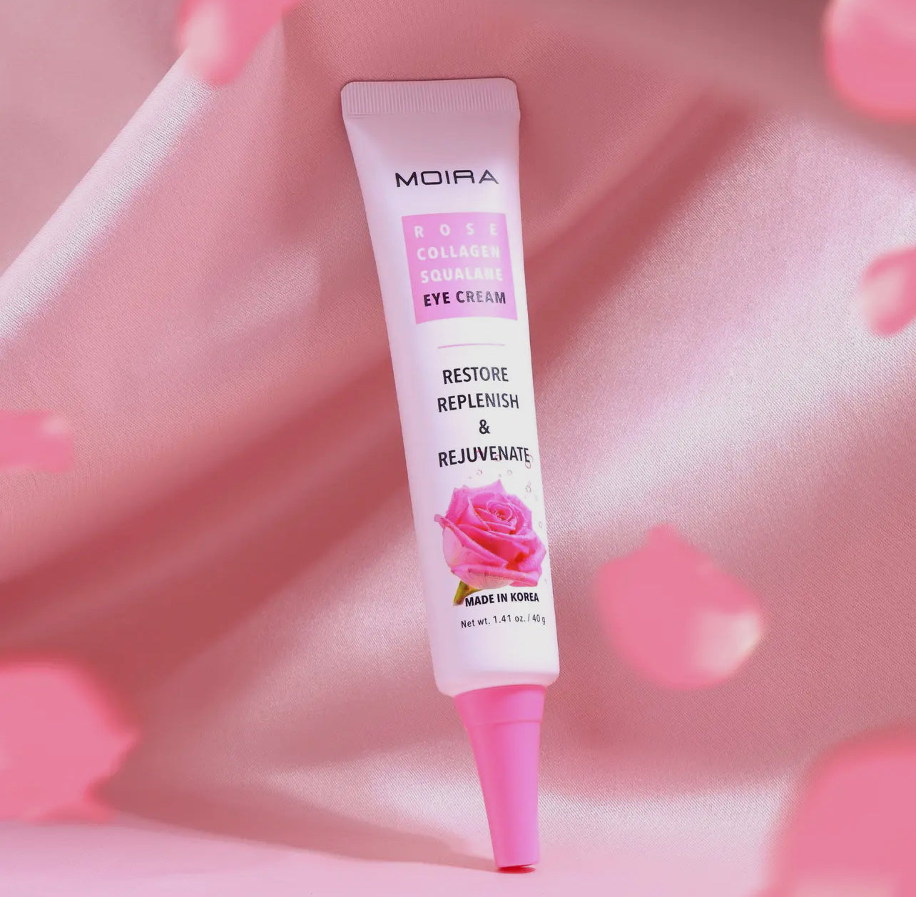 CRÈME CONTOUR DES YEUX À LA ROSE, AU COLLAGÈNE ET AU SQUALANE