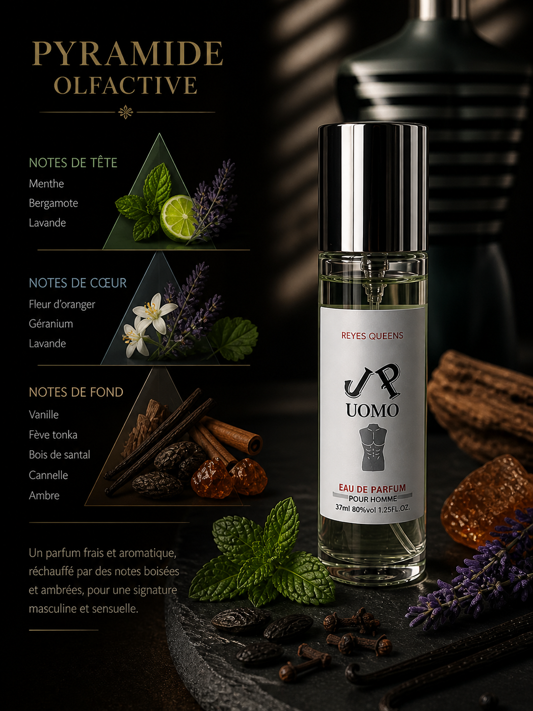 Parfum homme j.p37 ml