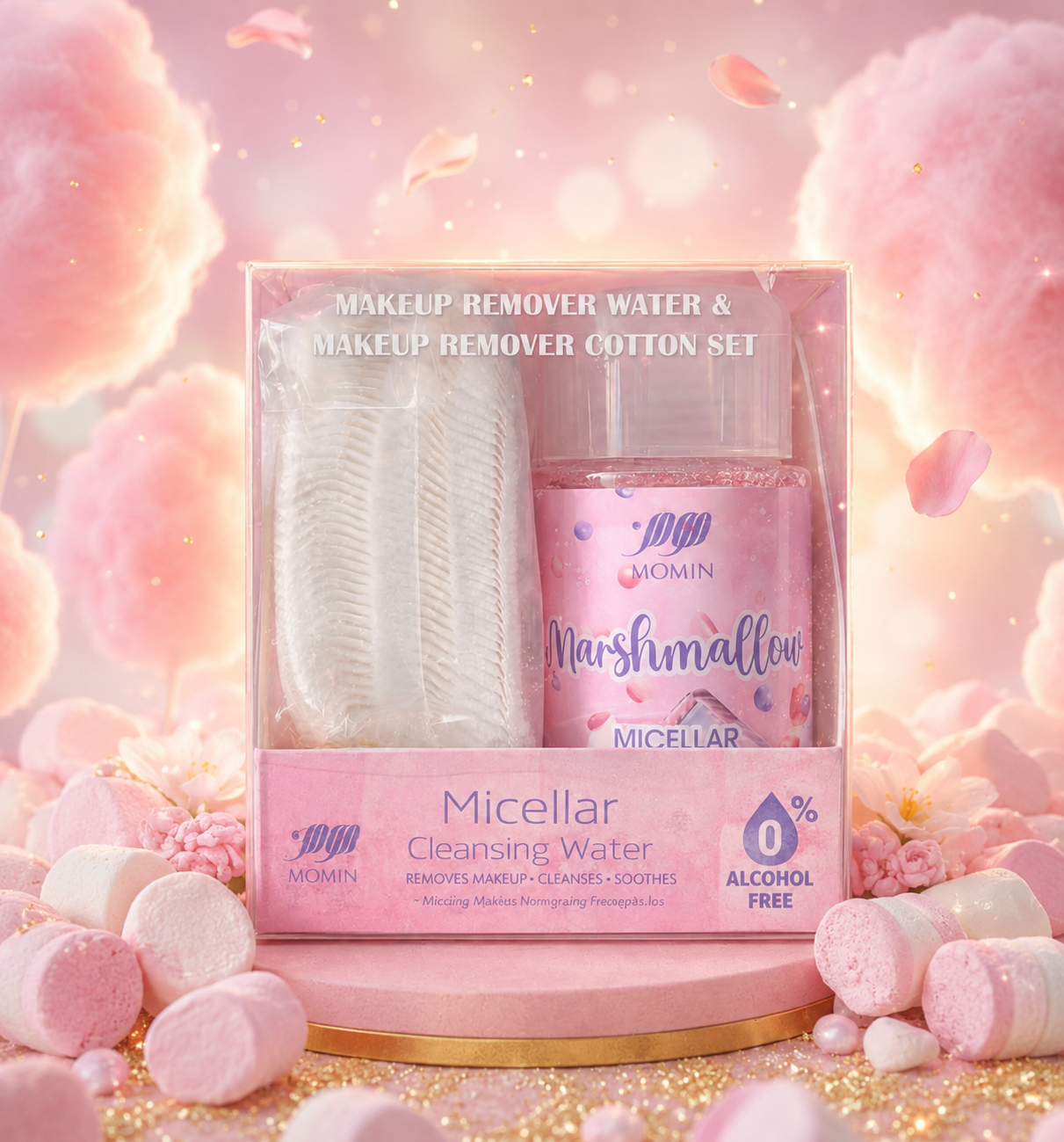 Eau micellaire mashmallow+coton ( sans alcool )
