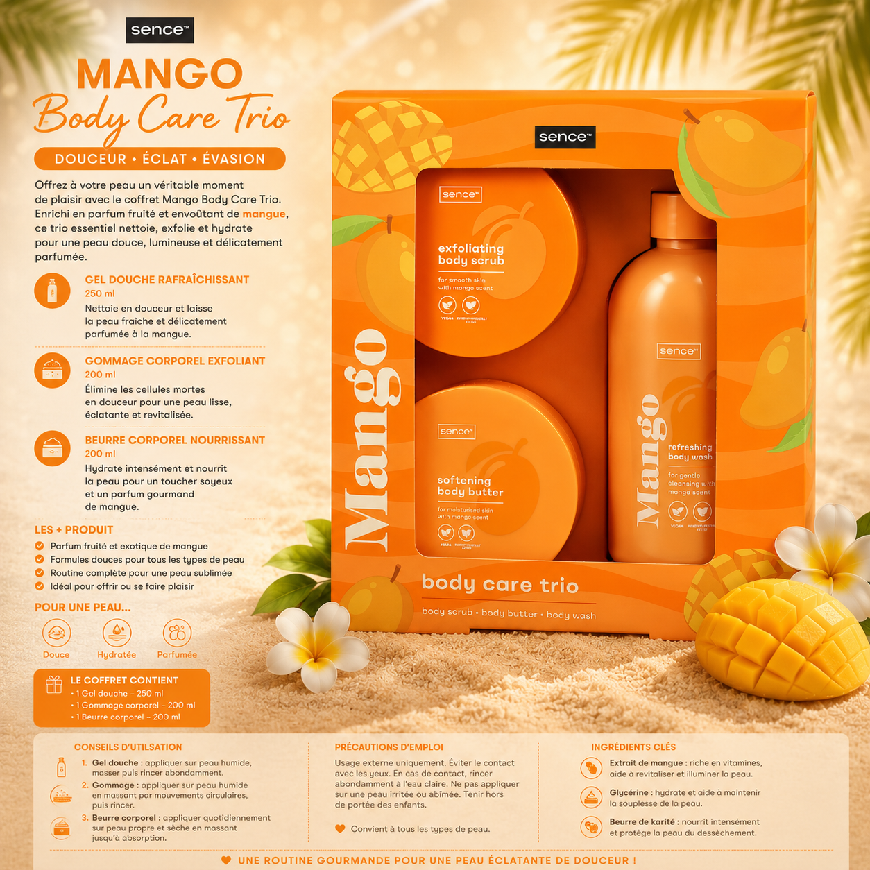 Coffret Soin Corps Mangue