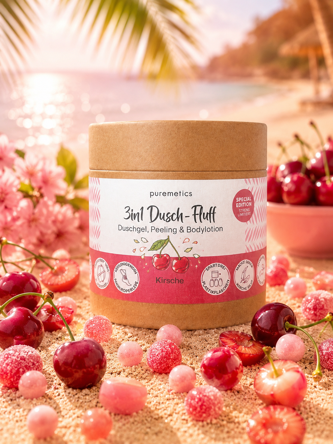 Mousse de douche 3-en-1 â Cerise Gourmande đ
