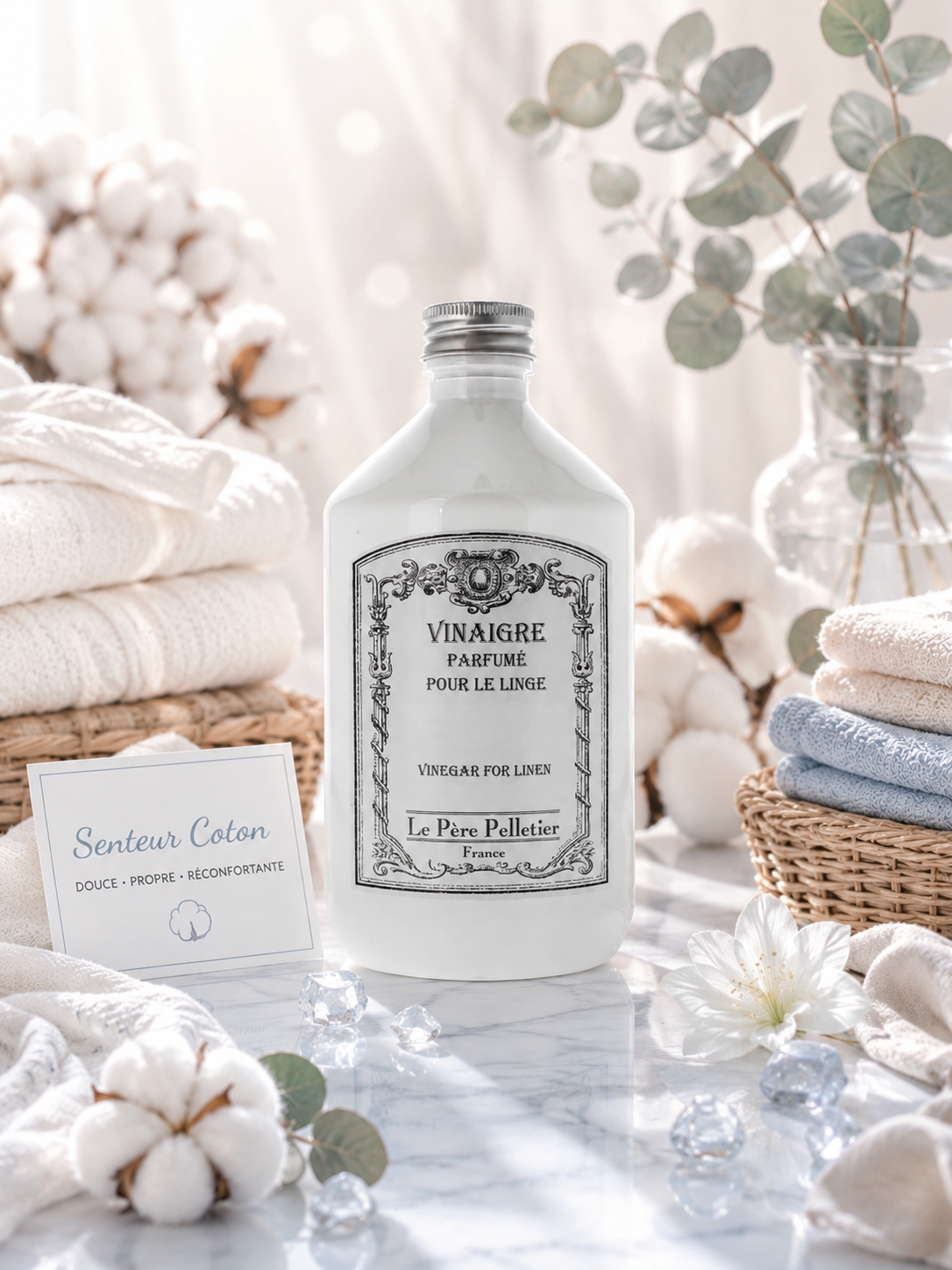 Vinaigre Adoucissant Parfumé coton 500 ml