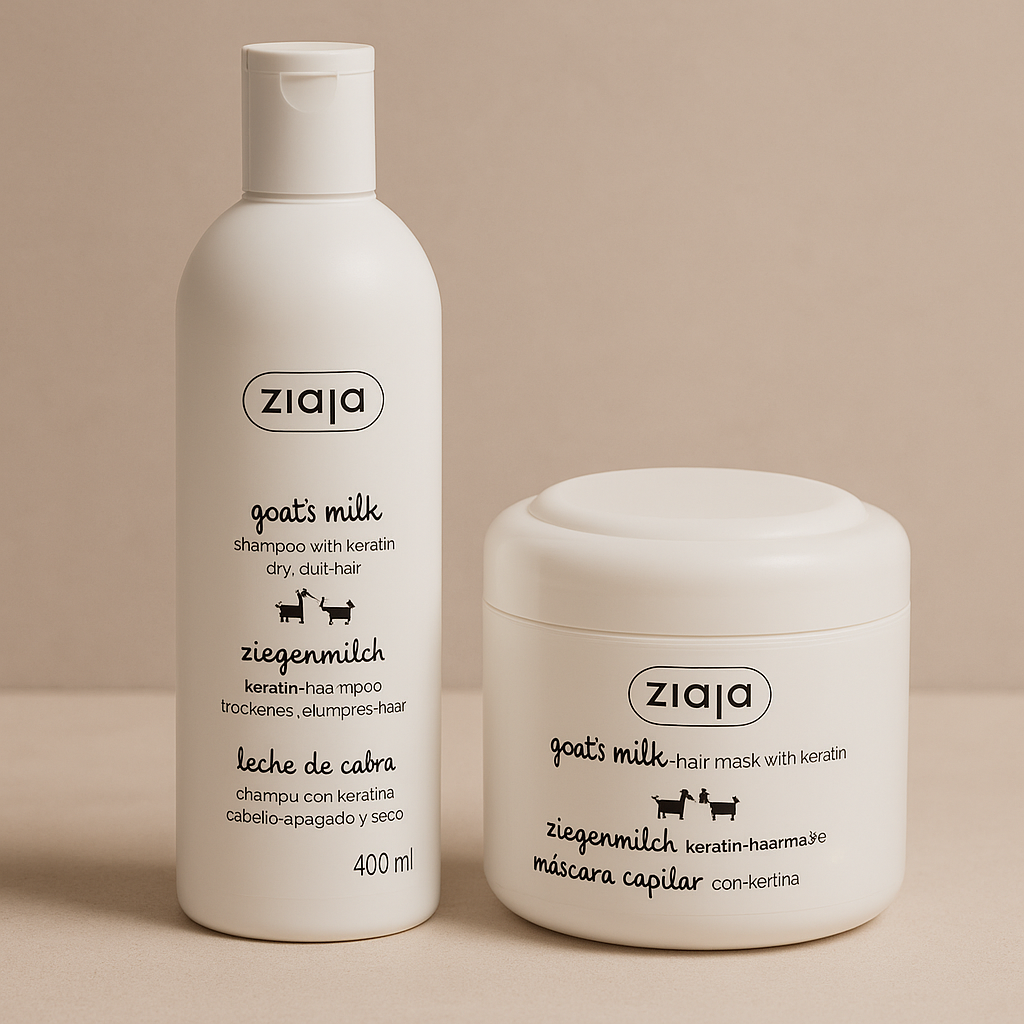 Duo routine capillaire au lait de chèvre