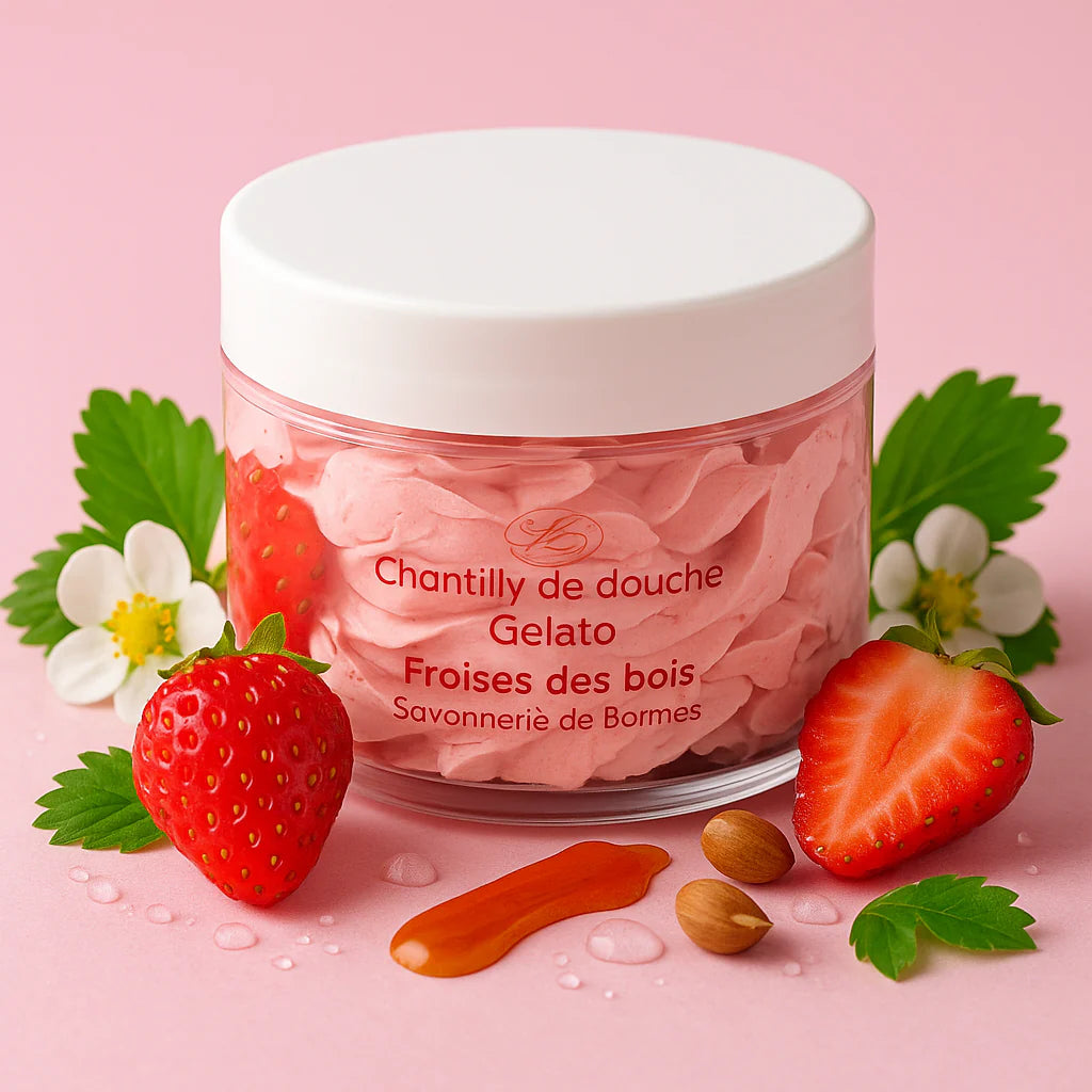 Chantilly de douche et bainFraise des bois