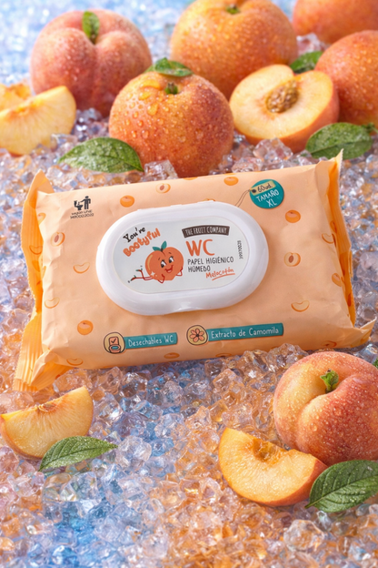 Papier Hygiénique Humide WC Pêche – The Fruit Company