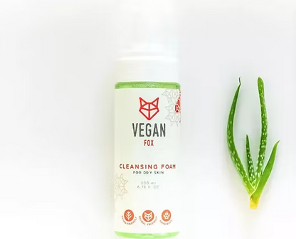 Mousse nettoyante pour peau sèche