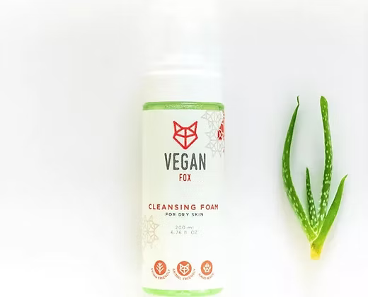 Mousse nettoyante pour peau sèche