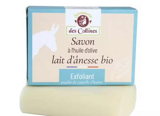 Savon exfoliant au lait d'ânesse