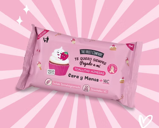Lingettes multi usage fraise chantilly
