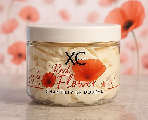 Chantilly de douche red flower ( Kenzo Flowers )