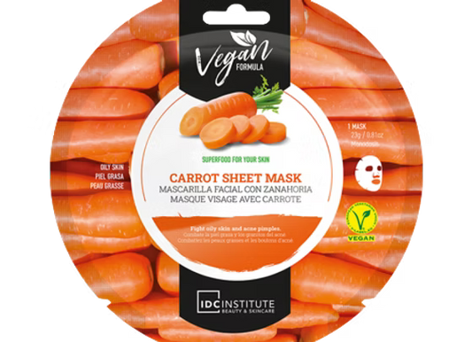 MASQUE VEGAN IDC INSTITUTE À LA CAROTTE