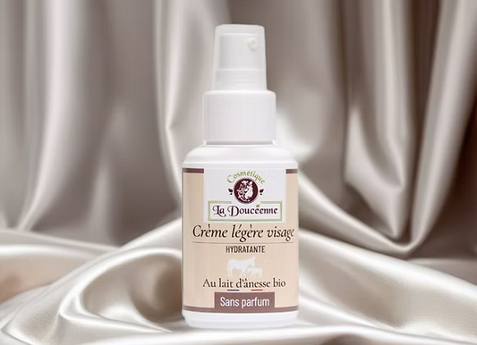Crème légère visage - Lait d'ânesse bio