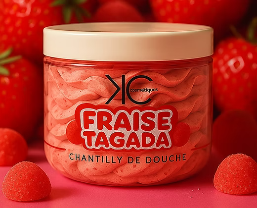 Chantilly de douche Fraise tagada