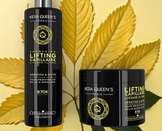KIT DUO KÉRATINE & RICIN POUSSE DE CHEVEUX - LISSAGE ULTIME