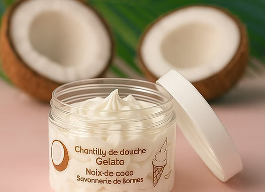 Chantilly de douche et bain Noix de coco