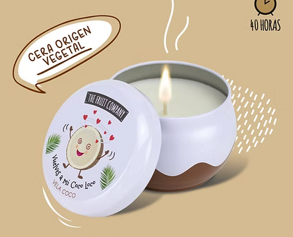 Bougie végétal parfumée coco