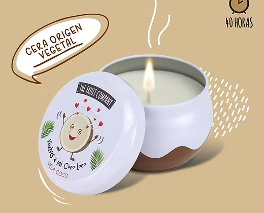Bougie végétal parfumée coco