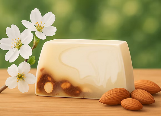 Tranche de savon glycérine - Amande