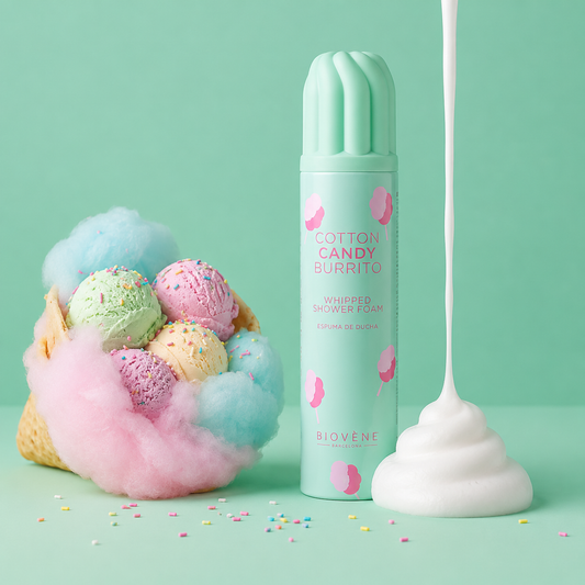 Mousse de douche parfumée