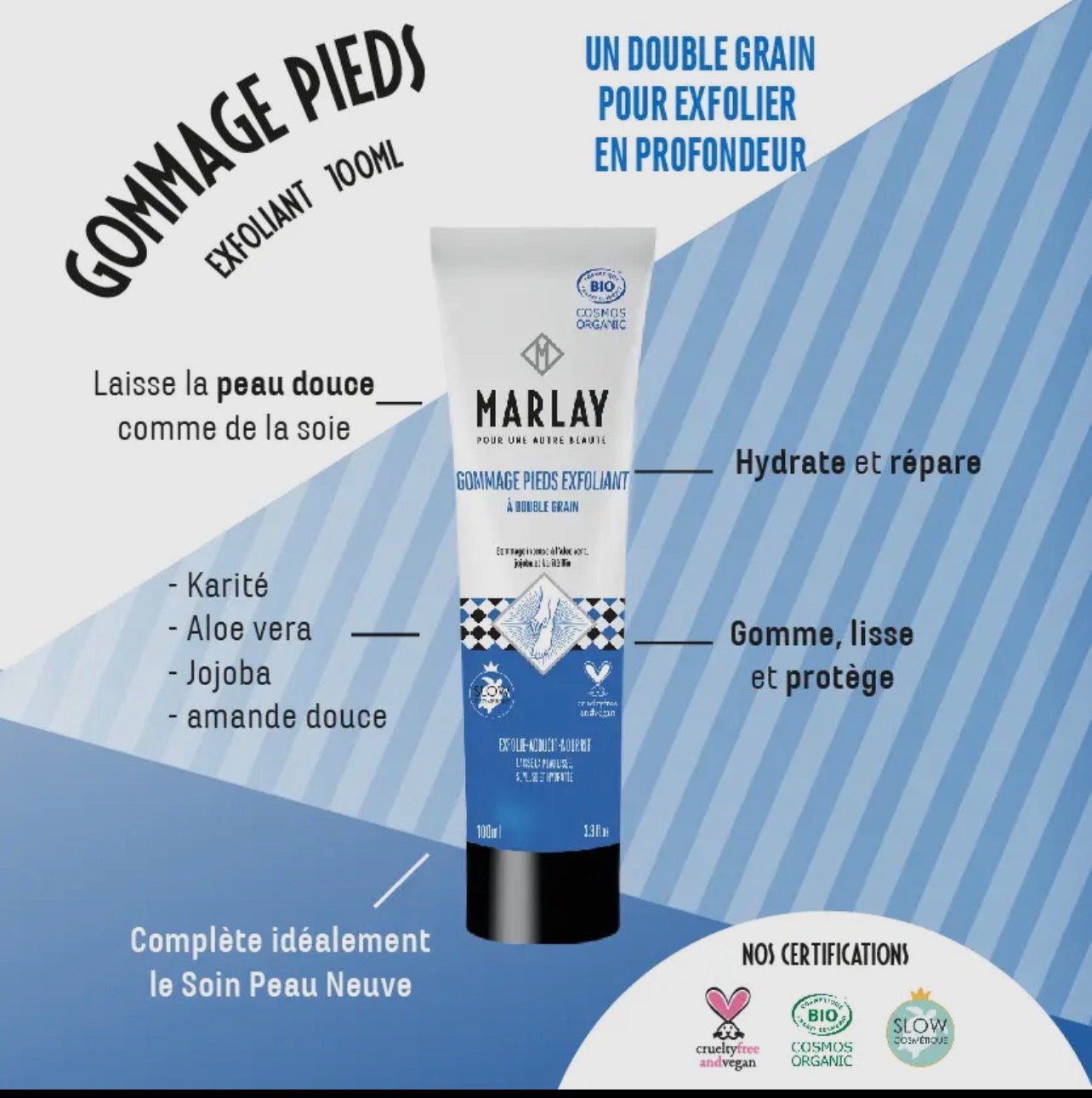Gommage pieds exfoliant Bio