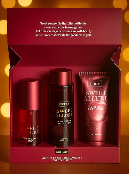 Coffret cadeaux soin de corps cerise