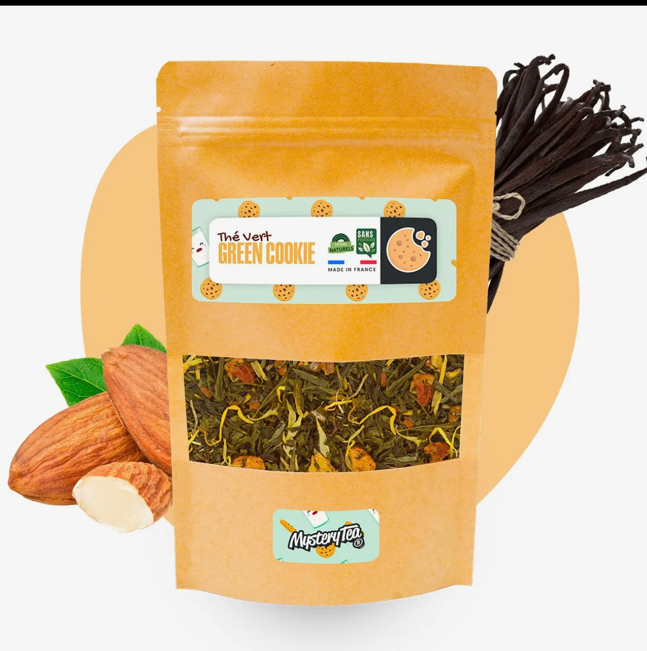 Green Cookie  (Thé Vert
Amande Vanille) 60 g