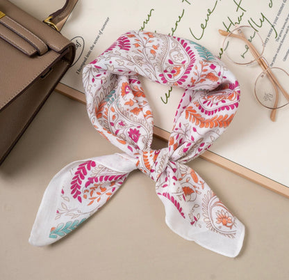 Foulard effet de soie motif  paislet