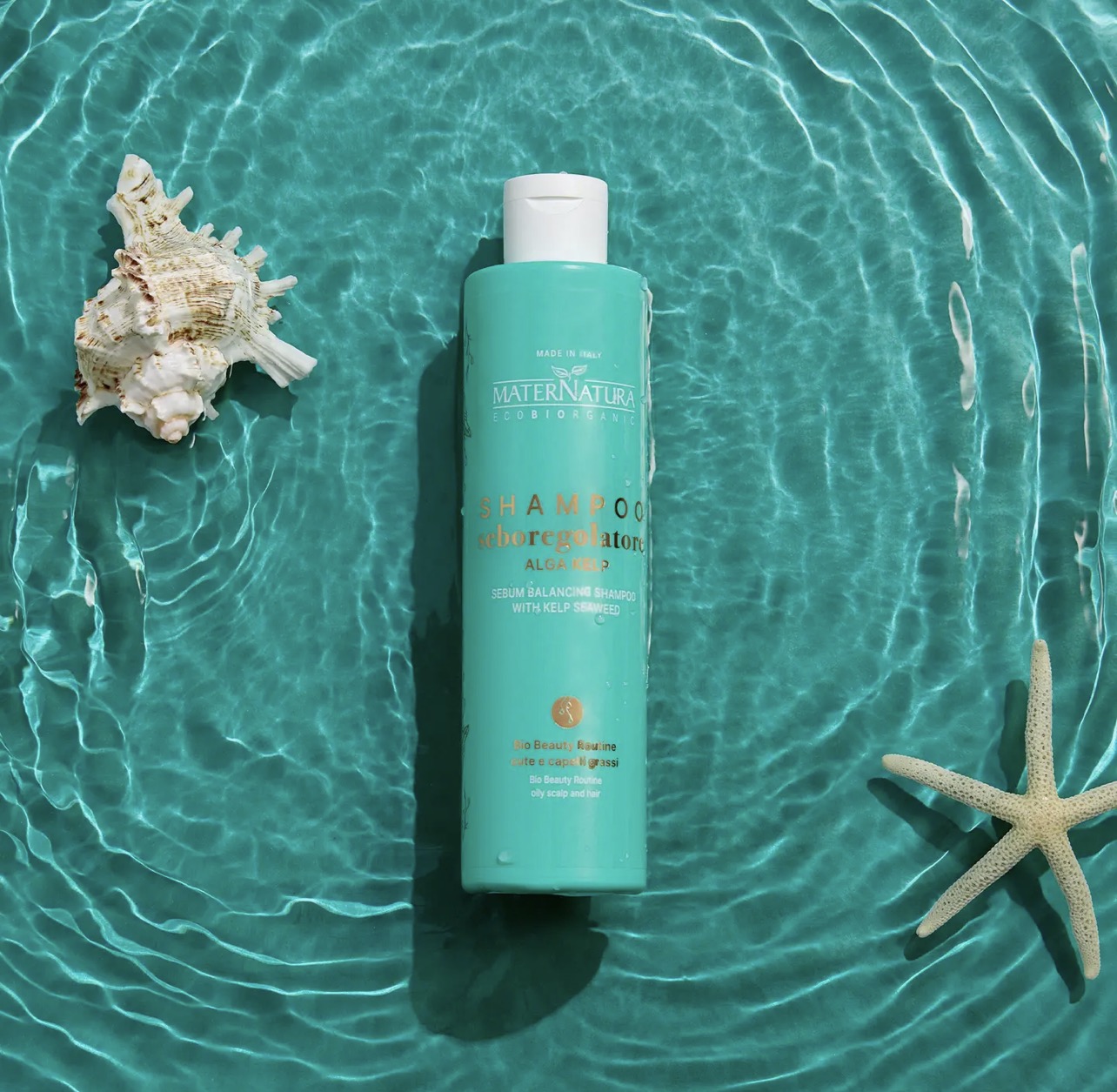 Shampoing régulateur de sébum à l'algue kelp pour cuir chevelu et cheveux gras
