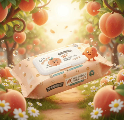 Papier Hygiénique Humide WC Pêche – The Fruit Company