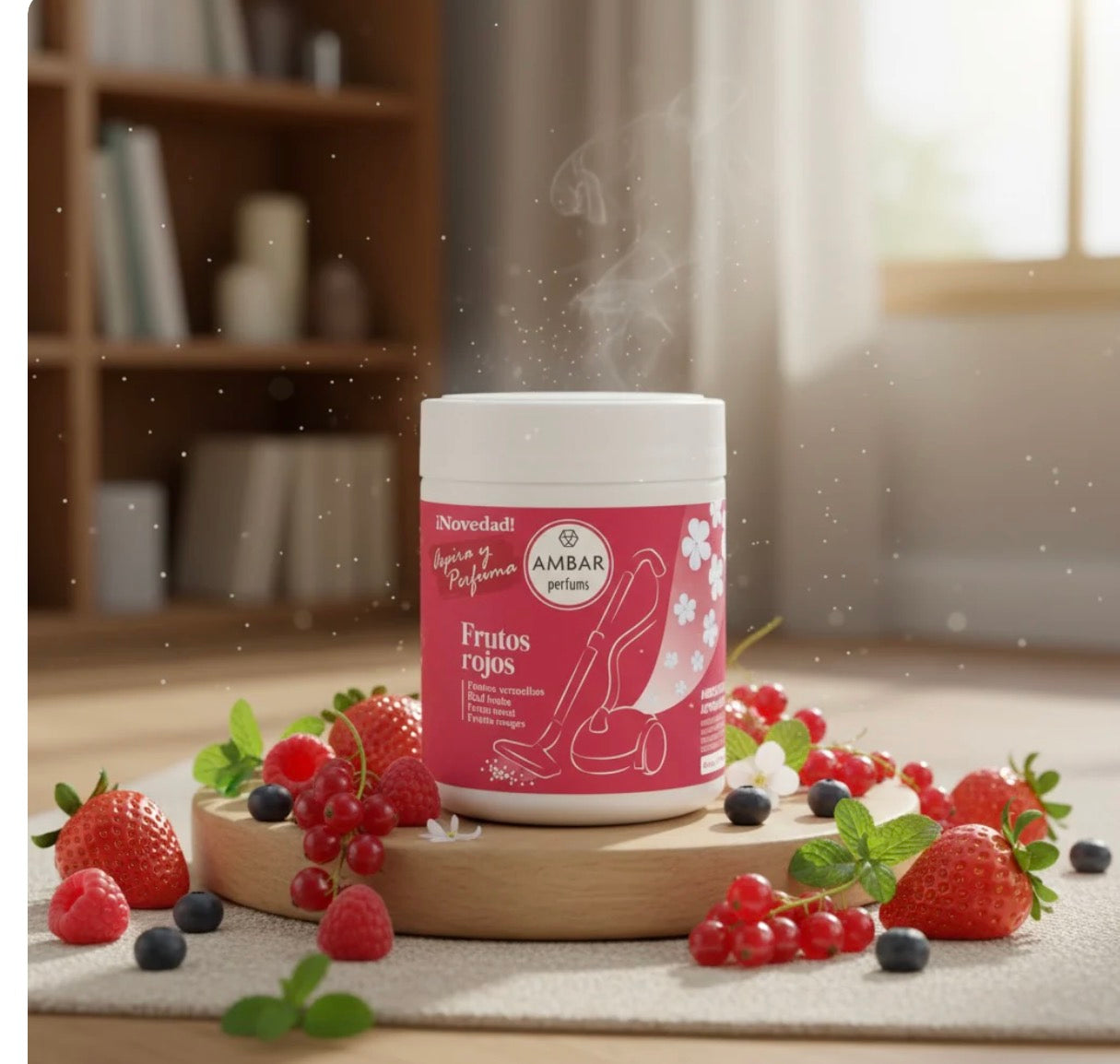 Pastilles Aspirateur Diffuseur de Parfum " Fruits Rouges"