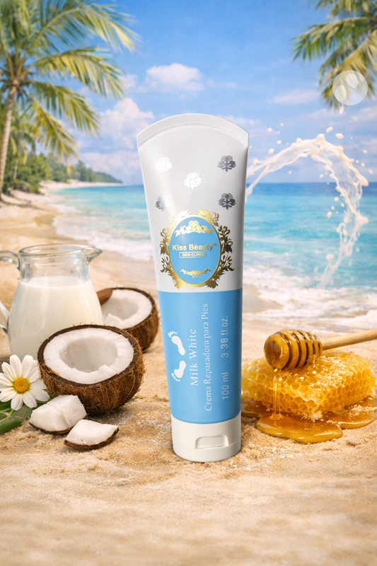 Crème réparatrice pied milk White