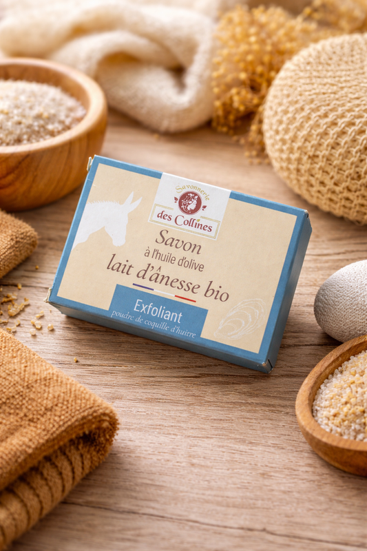 Savon exfoliant lait ânesse bio