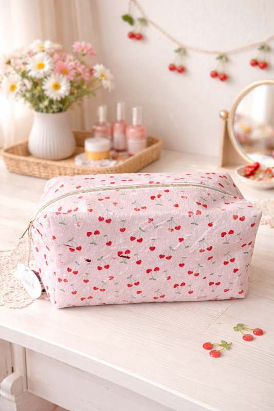Trousse velours cerises 🍒