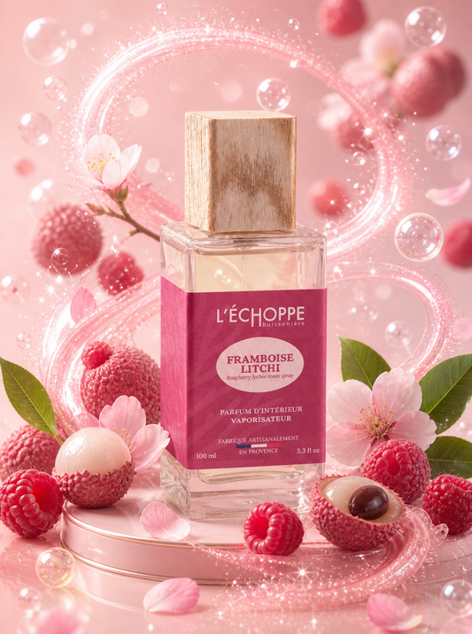 Spray d’ambiance et tissus framboise litchi 100 ml