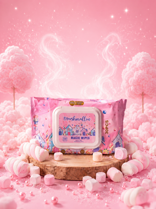 Lingette marshmallow sans alcool