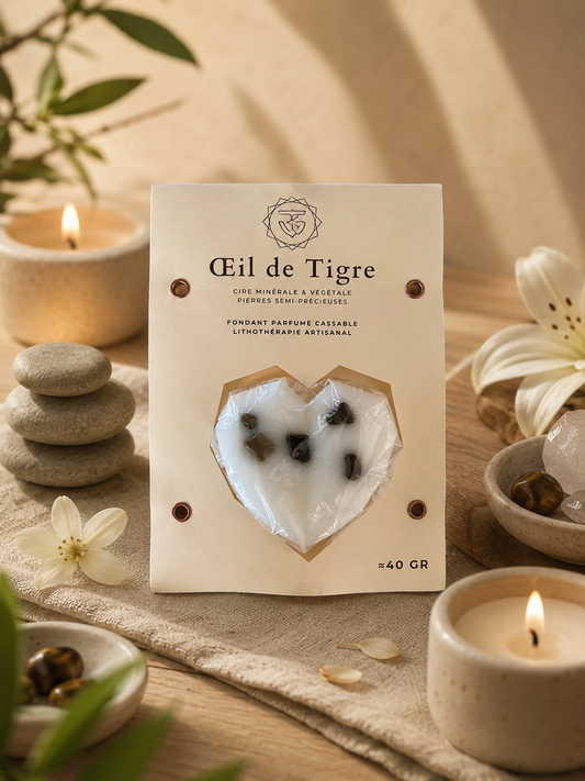 Œil de Tigre – Fondant parfumé lithothérapie artisanal