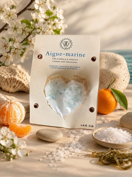 Aigue-Marine – Fondant parfumé de lithothérapie artisanale