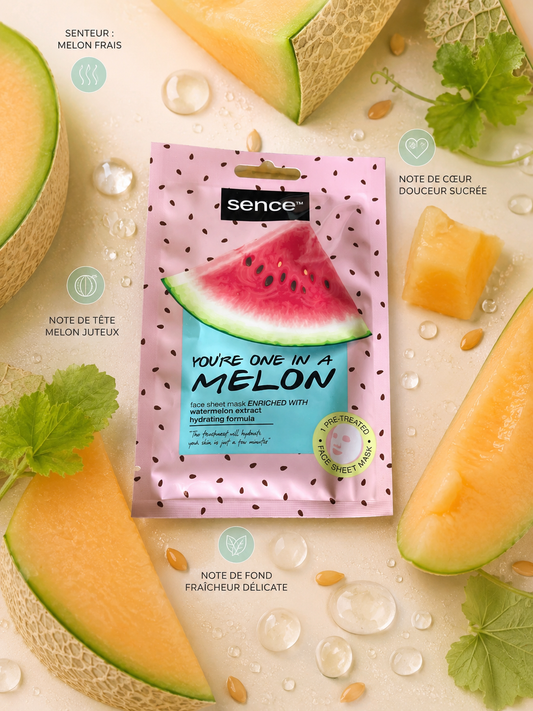 Masque tissu hydratant Sence – Melon