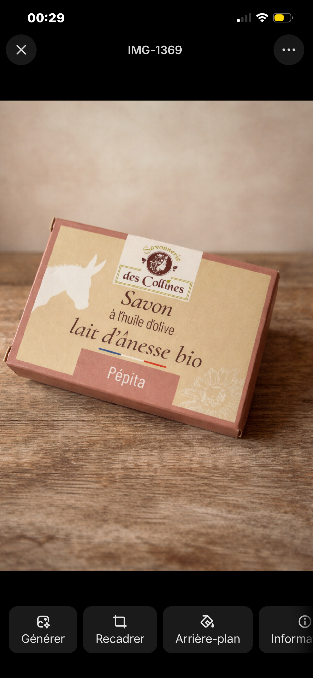 Savon lait d’ânesse bio pépita
