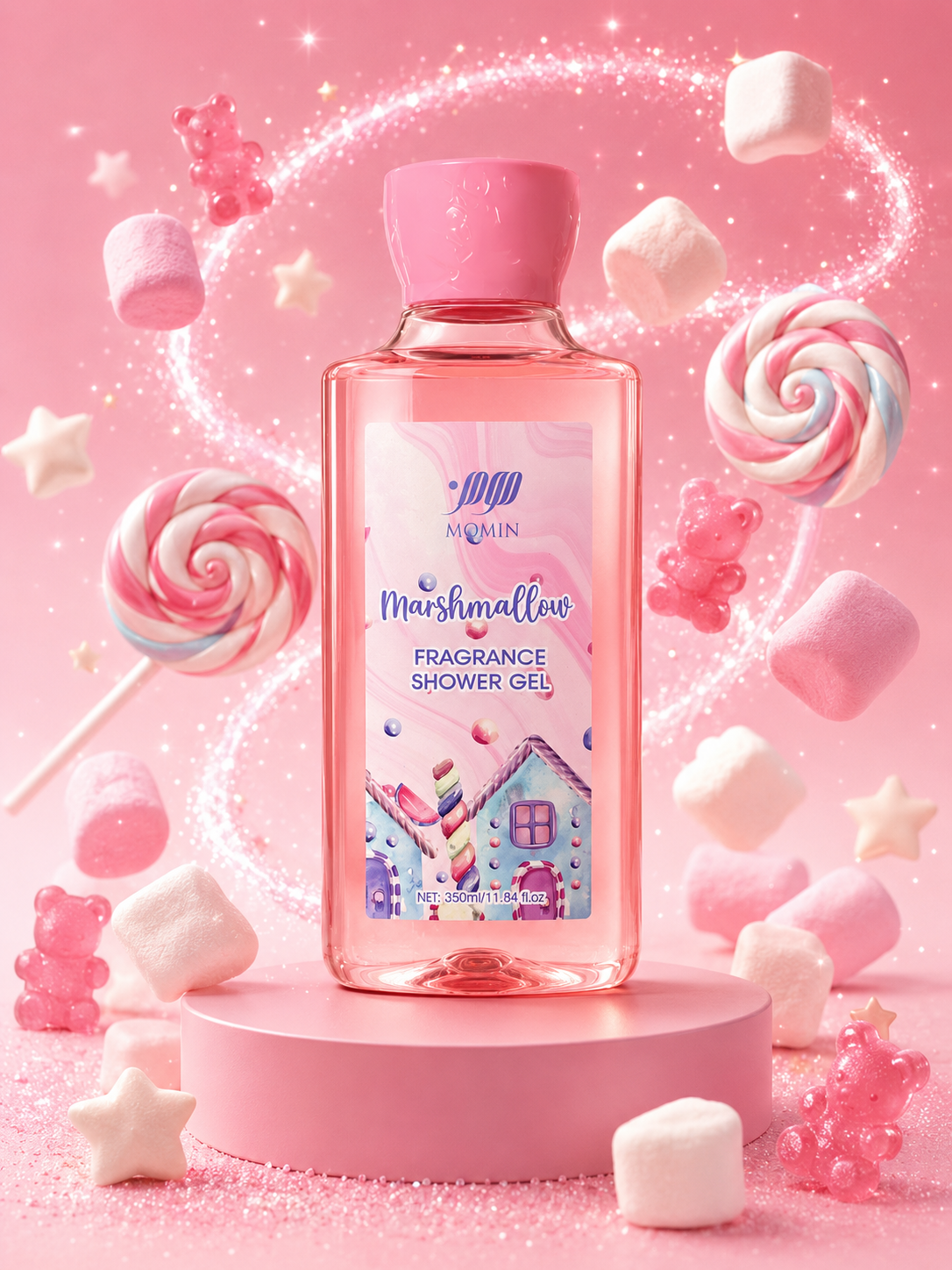 Gel douche mashmallow au lait de coco