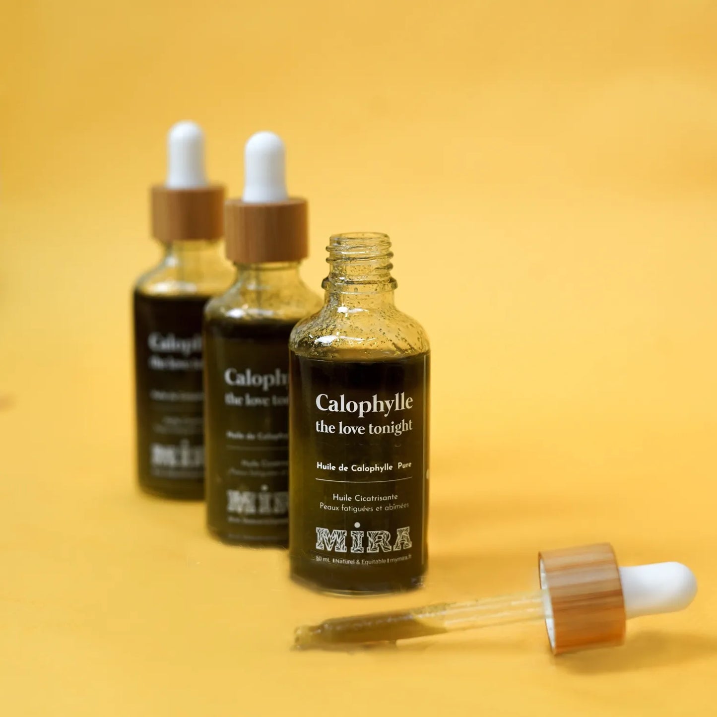 Huile de Calophylle pure - Visage, corps - Booste la circulation sanguine, régénérante, peaux sensibles et abîmées