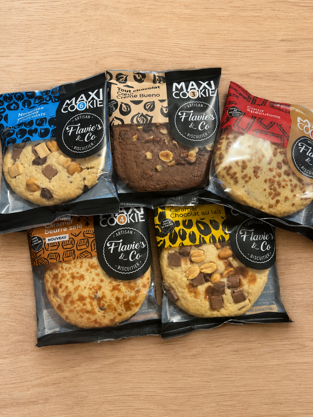 Maxi cookies coeur fondant artisanale