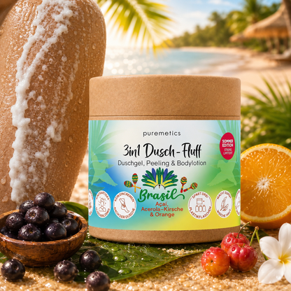 Mousse de douche 3 en 1 « Brésil : açaï, acérola & orange»