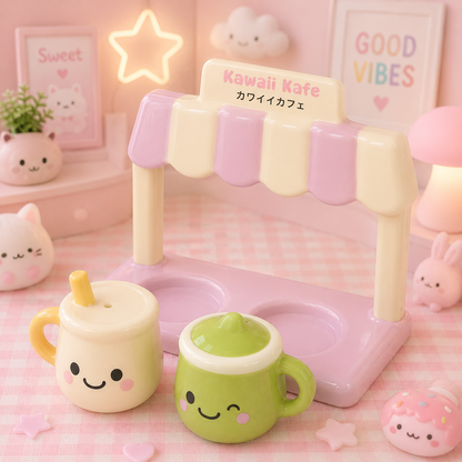 Shakers à Sel et Poivre Kawaii Latte