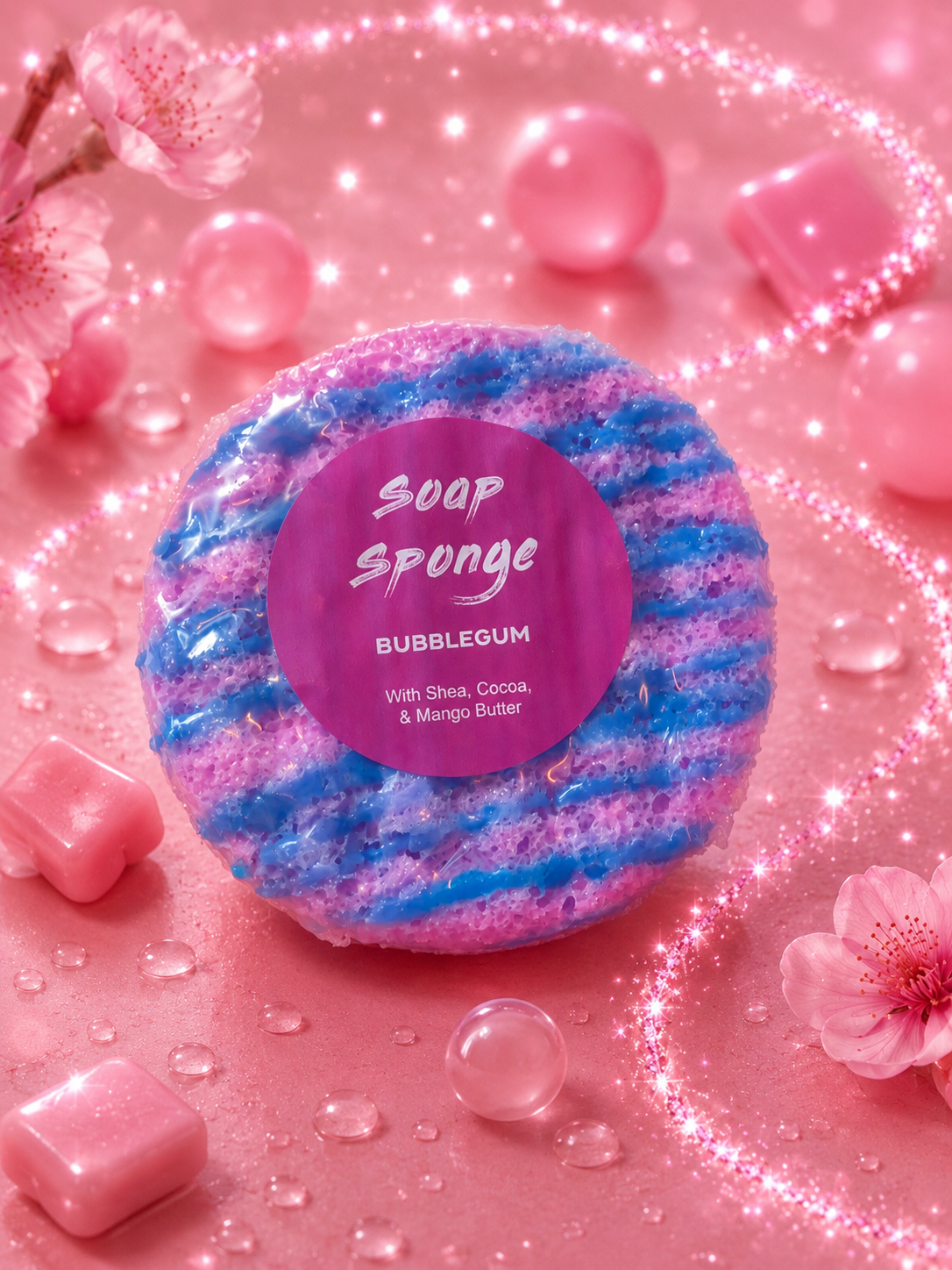 Éponge Savon – Bubble Gum 🍬