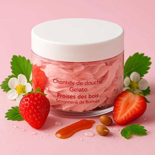 Chantilly de douche et bainFraise des bois