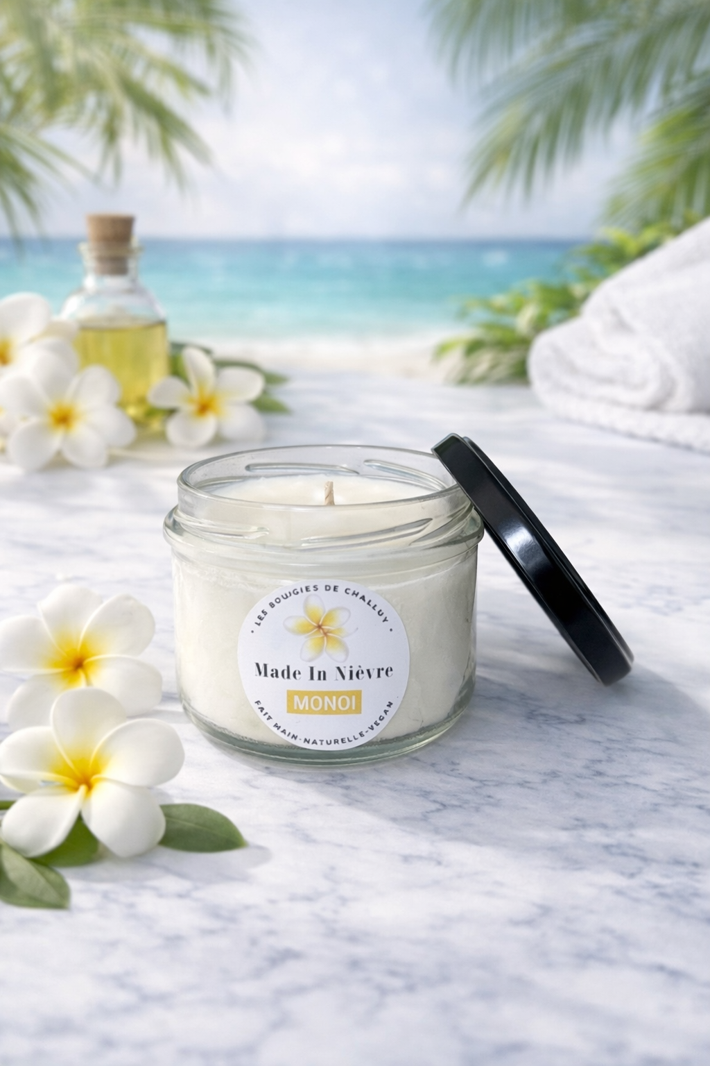 Bougie senteur monoï