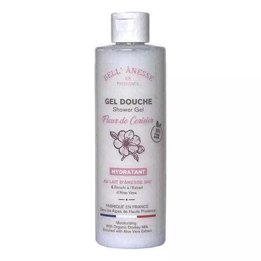 Gel douche au lait d'anesse fleurs  de cerisier